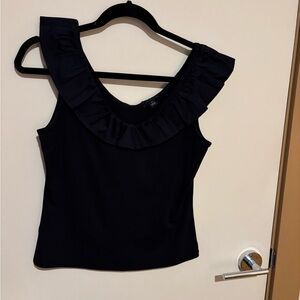 Black tank with beautiful neck detail